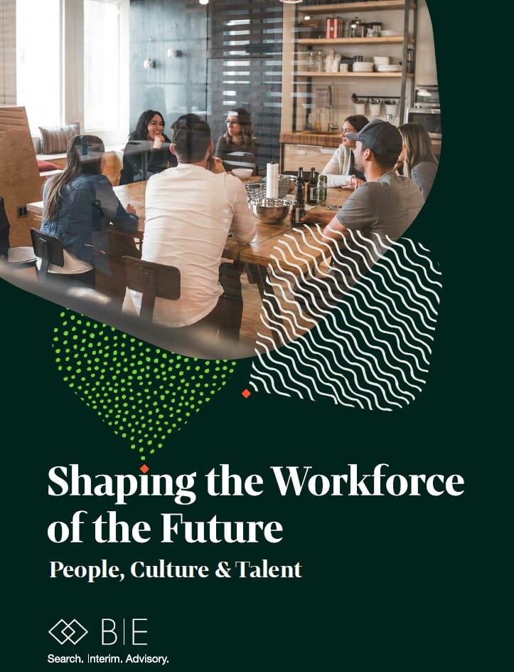 Front cover of BIE's Workforce of the Future report.